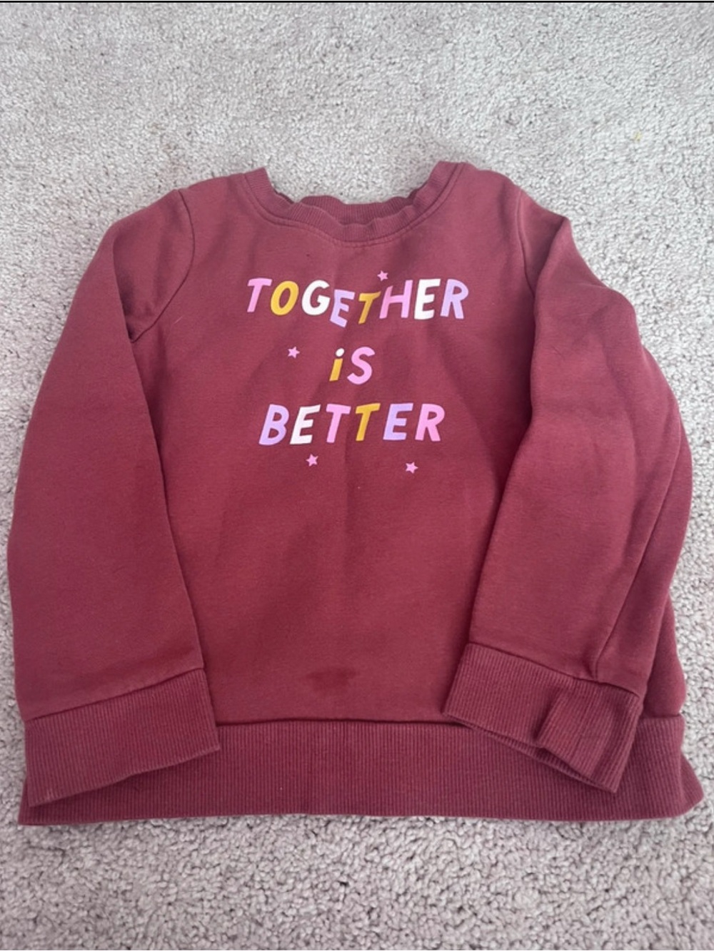 Kids' 'Together Is Better' Long-Sleeve Sweatshirt - Rose Brown